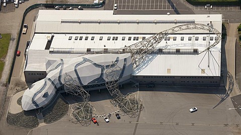 Wiesmann car manufacture, Duelmen, sports car manufacturer, workshop in the form of a gecko, Duelmen, Muensterland, North Rhine-Westphalia, Germany, Europe