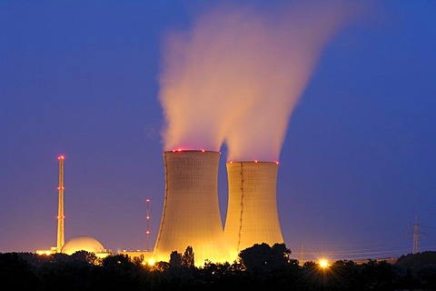 Grafenrheinfeld Nuclear Power Plant, Lower Franconia, Bavaria, Germany, Europe