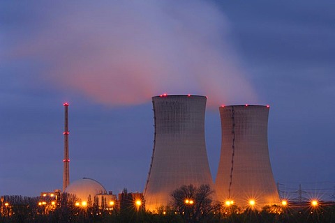 Grafenrheinfeld Nuclear Power Plant, Lower Franconia, Bavaria, Germany, Europe