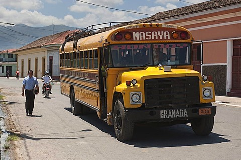 Bus for long distance service, Granada, Nicaragua, Central America