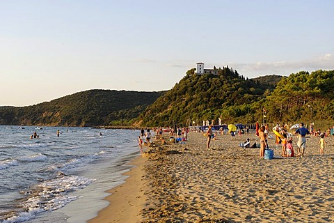 Beach at Punta Ala, Mediterranean Sea, Tuscany, Italy, Europe