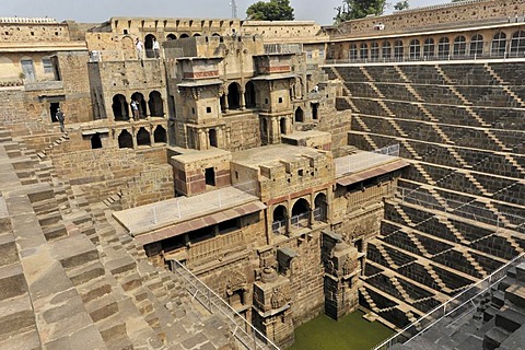 Chand Baori stepwell, Abhaneri, at Jaipur, Rajasthan, North India, India, South Asia, Asia