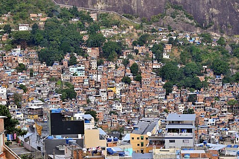 Favela, slums, Rocinha, Rio de Janeiro, Brazil, South America