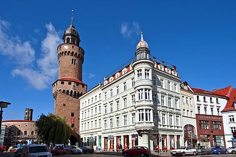 Reichenbacher Turm tower, Obermarkt market, Goerlitz, Saxony, Germany, Europe