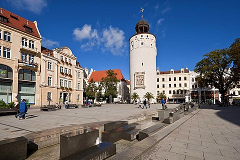 Dicker Turm or Frauenturm tower, Goerlitz, Saxony, Germany, Europe, PublicGround