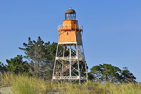 Lighthouse, Farewell Spit Nature Reserve, Golden Bay, South Island, New Zealand