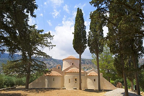 Panagia i Kera church near Kritsa, Agios Nikolaos, Crete, Greece, Europe