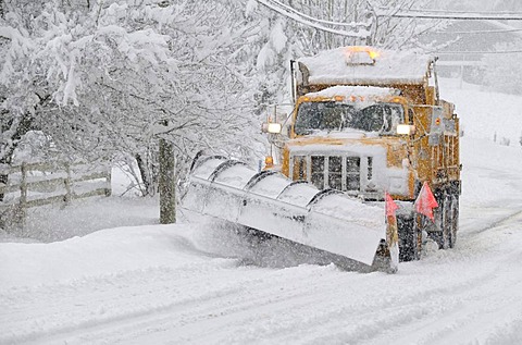 Snowplow, Vancouver Island, British Columbia, Canada