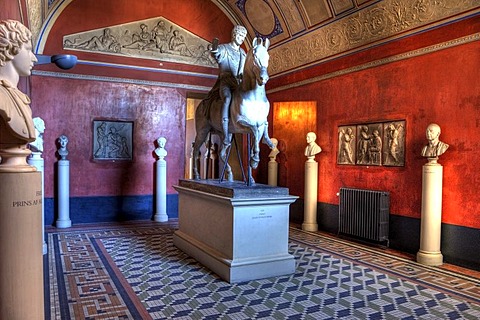 Equestrian statue, Thorvaldsen Museum, Copenhagen, Denmark, Europe