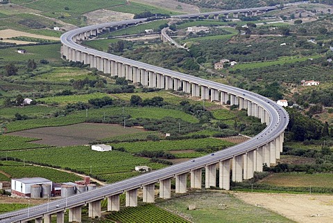 Highway at Alcamo, Sicily, southern Italy, Italy, Europe