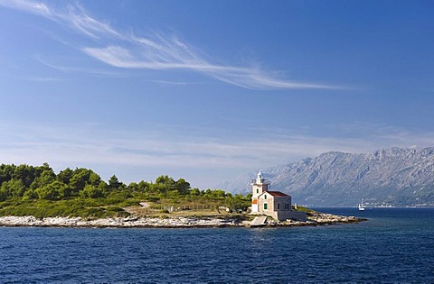 Lighthouse on the island of Hvar, Sucuraj, Dalmatia, Croatia, Europe