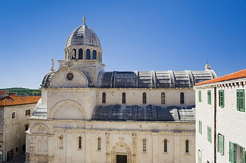 Cathedral of Sveti Jakov, Cathedral of St. James, Cathedral square, Sibenik, Dalmatia, Croatia, Europe