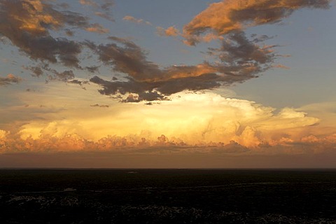 Storm clouds in evening light, North Western Australia