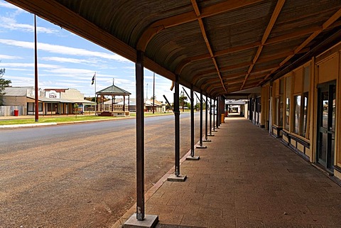 Shops in Austin street, Cue, Western Australia, Australia