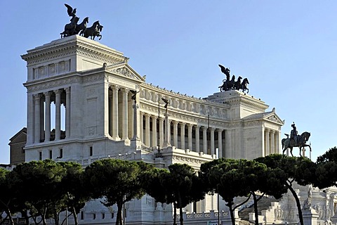 National Memorial to King Vittorio Emanuele II, Vittoriano or Altare della Patria, Rome, Lazio, Italy, Europe