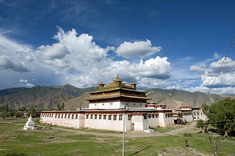 Tibetan Buddhism, central temple, Uetse, Samye Monastery, Himalaya Range, Central Tibet, Ue-Tsang, Tibet Autonomous Region, People's Republic of China, Asia