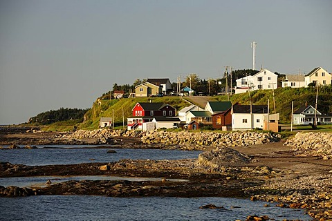 Grosses-Roches, a village on the banks of the St. Lawrence River, Gaspe Peninsula, Gaspesie, Quebec, Canada