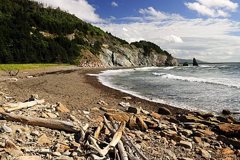 Western Atlantic coast in the Cape Breton Highlands National Park, Cape Breton, Nova Scotia, Canada, North America