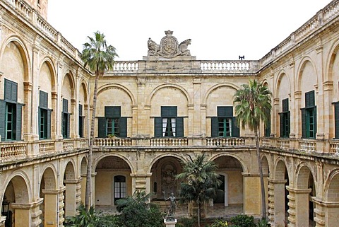 Grandmaster's Palace, UNESCO World Heritage Site, Valletta, Malta, Europe