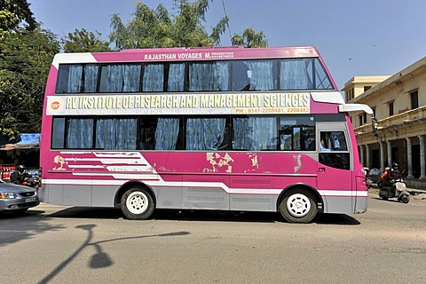 Rajasthan Voyages, bus for sightseeing, Jaipur, Rajasthan, northern India, Asia