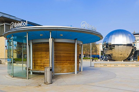 Millennium Square with Planetarium, @Bristol, At-Bristol, Harbourside, Canon's Wharf, Bristol, Gloucestershire, England, United Kingdom, Europe