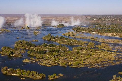 Victoria Falls, Zambesi River, Zambia - Zimbabwe border, Africa