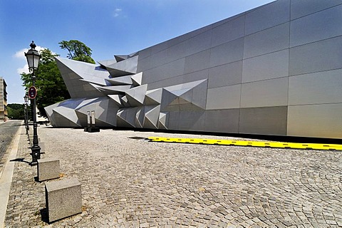 Pavilion 21, the new mobile venue for the Munich Opera Festival on Marstallplatz, Munich, Bavaria, Germany, Europe