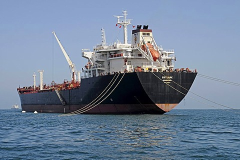 Large cargo ship, Arica, Norte Grande, northern Chile, Chile, South America