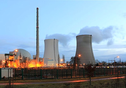 Nuclear power plant Philipsburg, Baden-Wuerttemberg, Germany, Europe