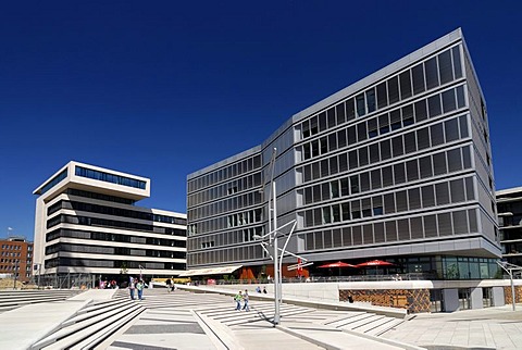 Johannes Dalmann House with the restaurant Carl's Brasserie on Kaiserkai quay in HafenCity, Hamburg, Germany, Europe