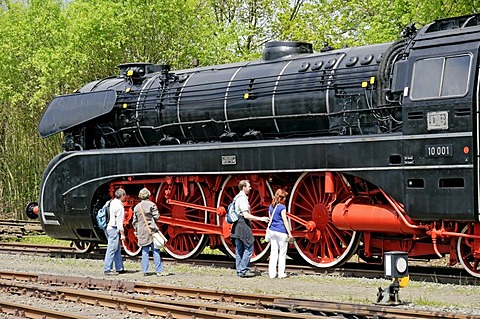 Steam locomotive no. 10 001 at the German Steam Locomotive Museum, Neuenmarkt, Franconia, Bavaria, Germany, Europe