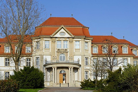 Higher Regional Court, built 1914-1917 on the former castle hill, Naumburg, Saxony-Anhalt, Germany, Europe