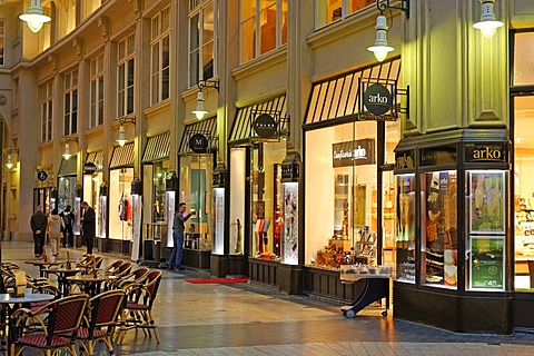 Maedler Passage shopping arcade, Leipzig, Saxony, Germany, Europe