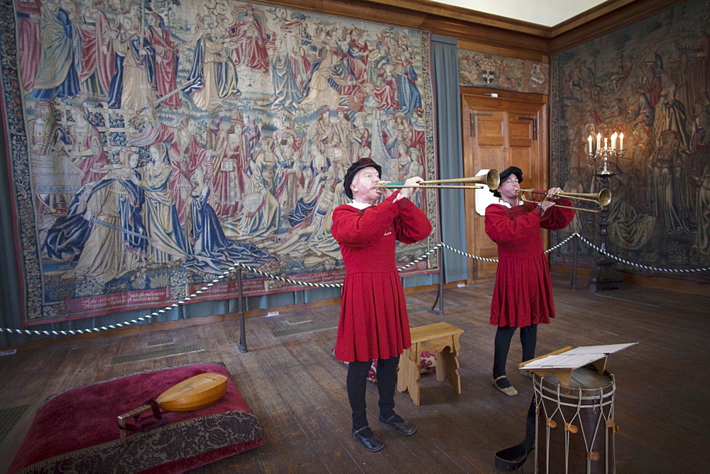 Tapestry in the Great Hall, Hampton Court Palace, Greater London, England, United Kingdom, Europe