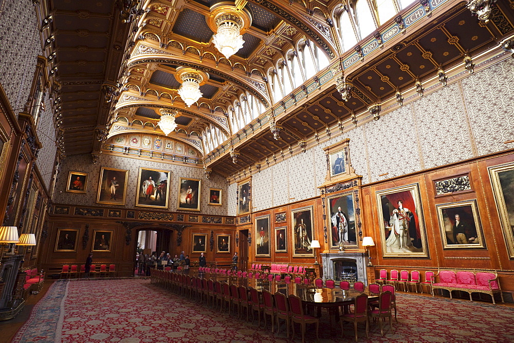 Waterloo Chamber, Windsor Castle, Windsor, Berkshire, England, United Kingdom, Europe