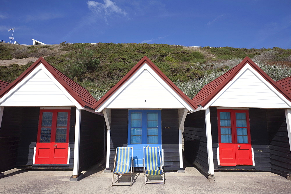 Beach Huts, Bournemouth, Hampshire, England, United Kingdom, Europe