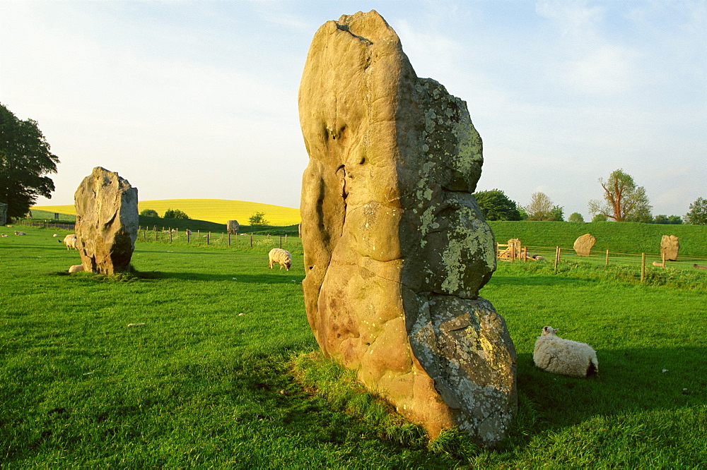 Avebury Stone Circle, UNESCO World Heritage Site, Avebury, Wiltshire, England, United Kingdom, Europe