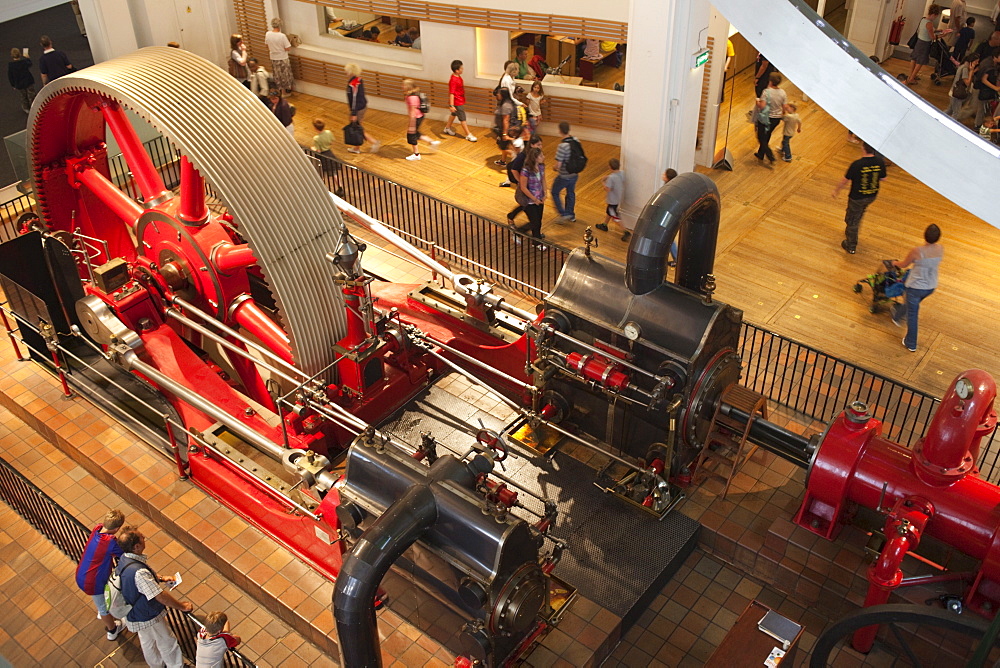 Mill Engine Exhibit from Burnley Ironworks Company dated 1903, Science Museum, London, England, United Kingdom, Europe