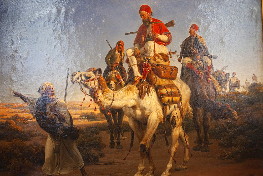 Arabs Travelling in the Desert by Horace Vernet, The Wallace Collection Art Gallery, London, England, United Kingdom, Europe