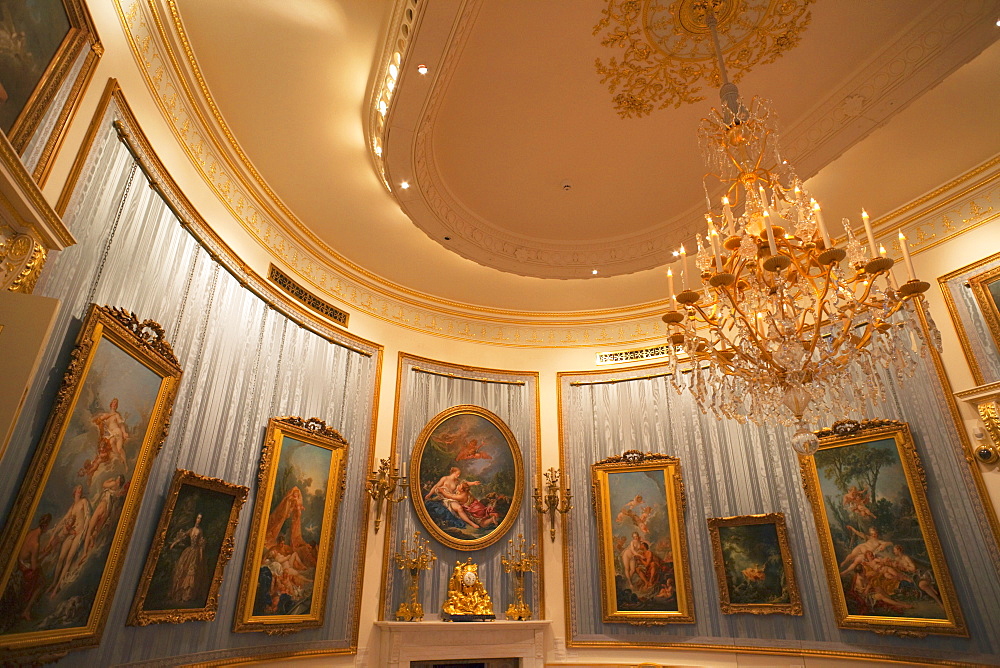 The Oval Drawing Room, The Wallace Collection Art Gallery, London, England, United Kingdom, Europe