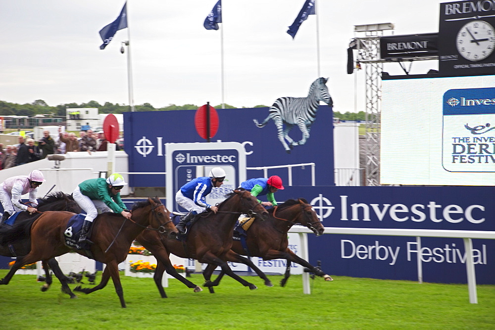 Annual Epsom Derby Horse Race, Epsom, Surrey, England, United Kingdom, Europe