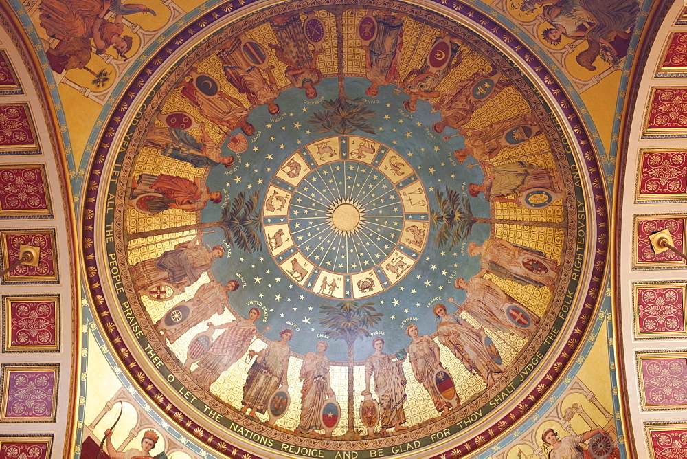 The dome of the Great Stairway, Foreign Office, Whitehall, London, England, United Kingdom, Europe