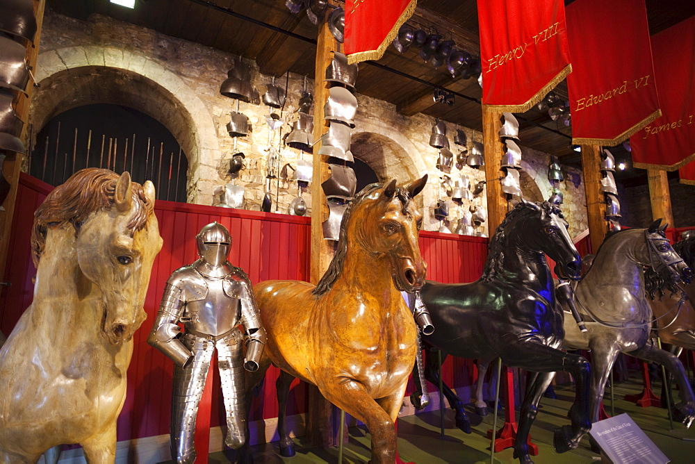 Armour displayed in The White Tower, Tower of London, London, England, United Kingdom, Europe