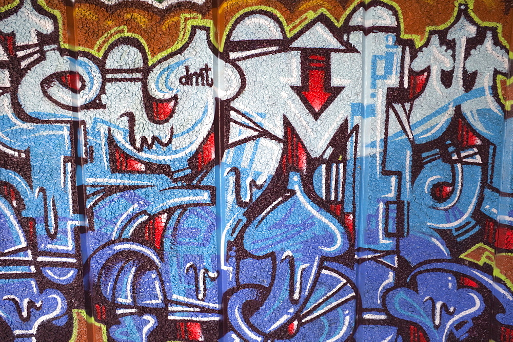 Graffiti under the Queen Elizabeth Hall, Southbank, London, England, United Kingdom, Europe