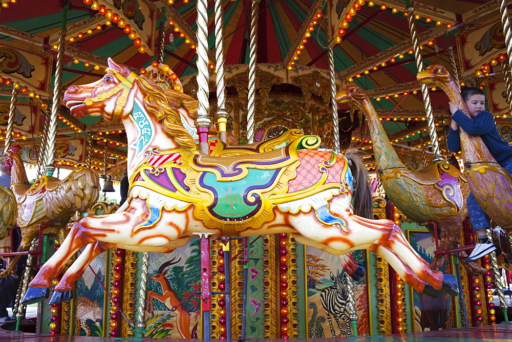 Carousel horse, England, United Kingdom, Europe