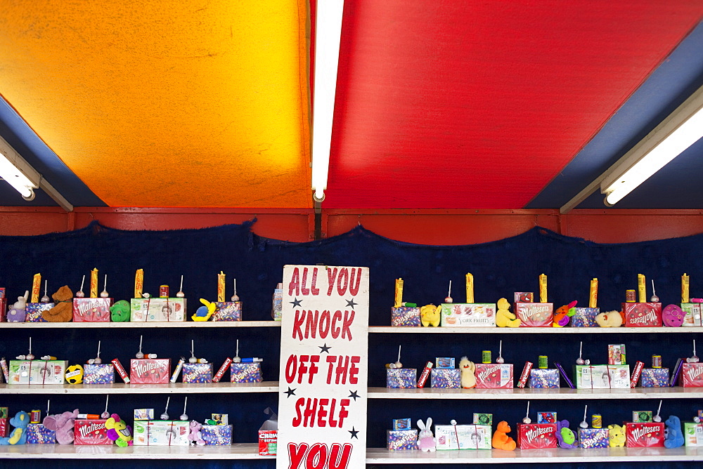 Traditional fun fair games stall, England, United Kingdom, Europe