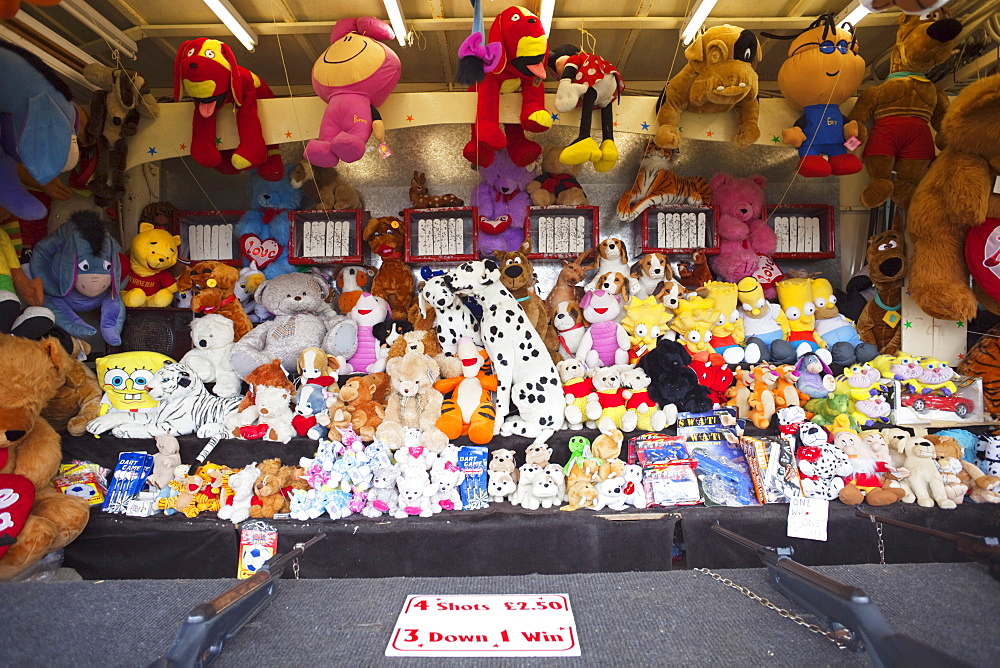 Traditional fun fair games stall, England, United Kingdom, Europe