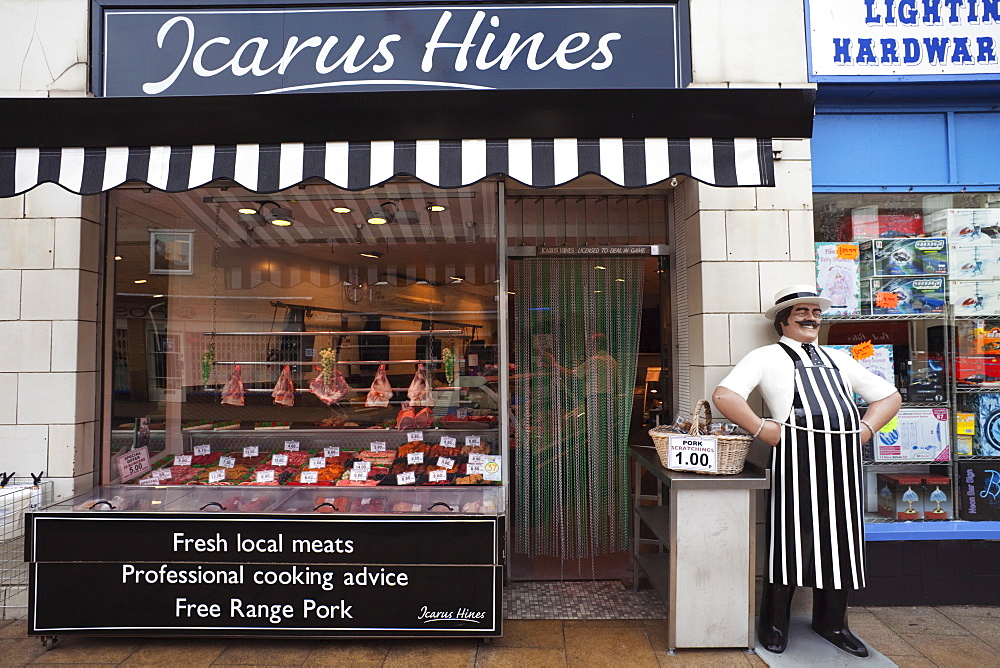 Butchers shop, Cromer, Norfolk, England, United Kingdom, Europe