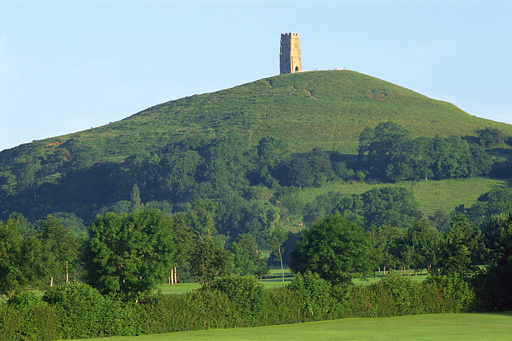 England, Somerset, Glastonbury, Glastonbury Tor 