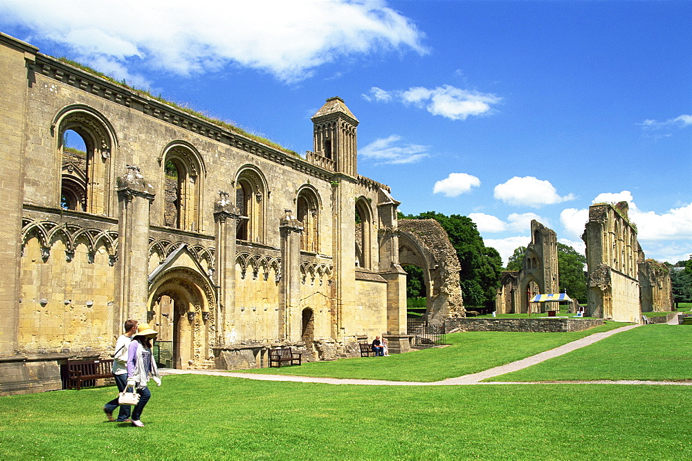 Glastonbury Abbey, Glastonbury, Somerset, England, United Kingdom, Europe